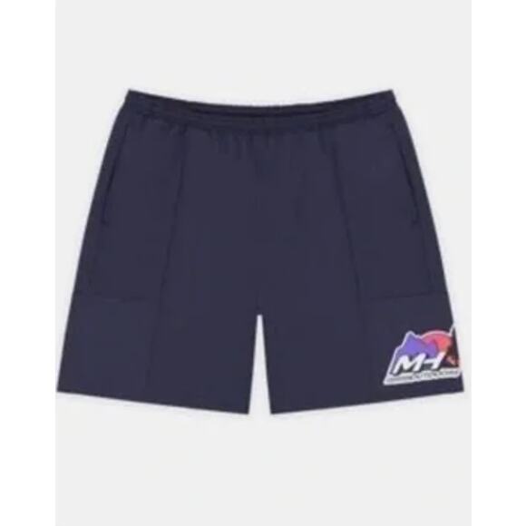 (S) NWT $145 Madhappy Outdoors Nylon Shell Shorts Size Small Midnight Navy - Picture 1 of 7